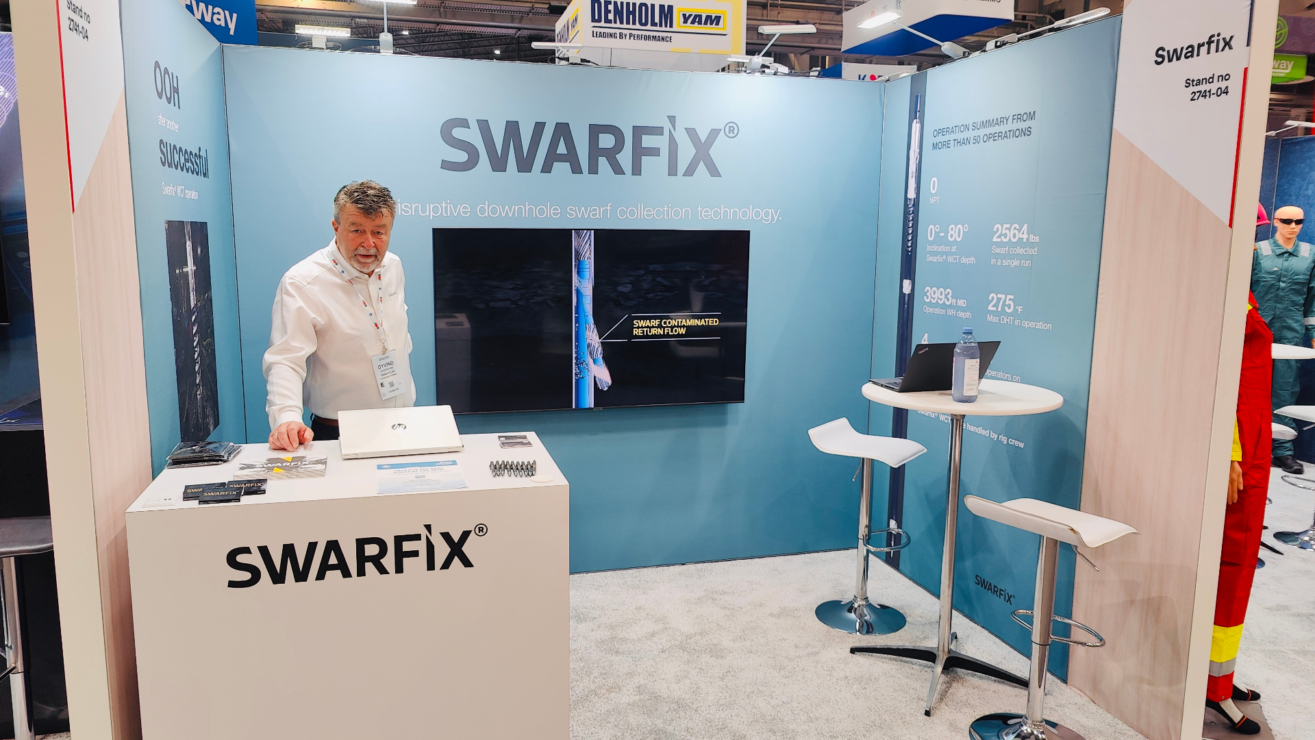 Swarfix messestand på OTC Houston 2025