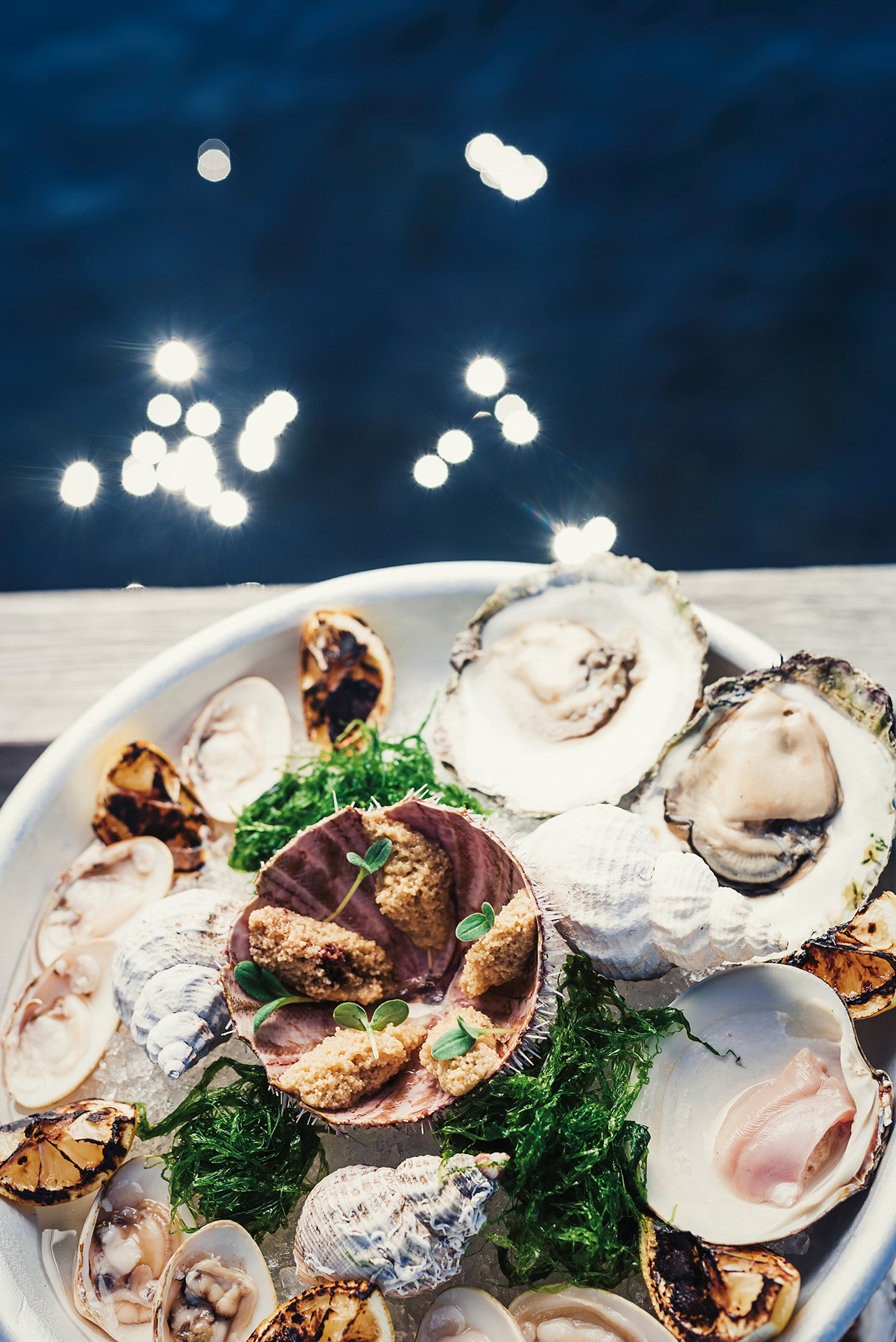 Sjømatfat med østers og skjell — Cornelius Sjømatrestaurant